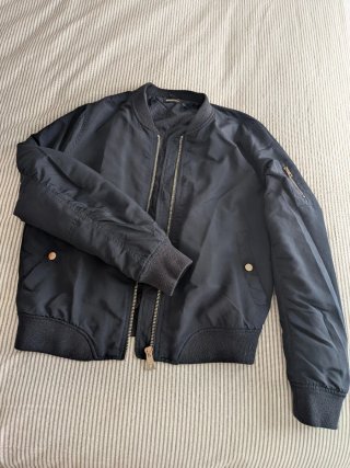 Chaqueta Bomber Stradivarius Azul Talla M