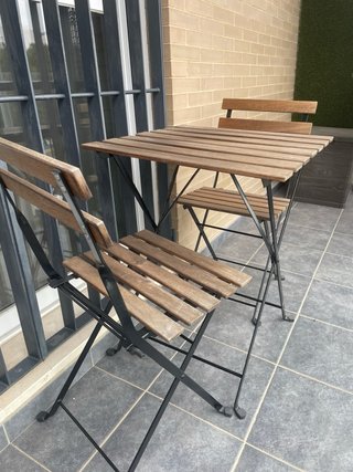 Set de Mesa y 2 Sillas de Jardín