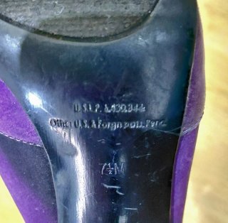 Tacones Guess Morados y Negros