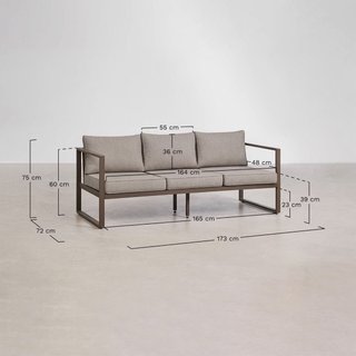 Sofá de aluminio Sklum NUEVO
