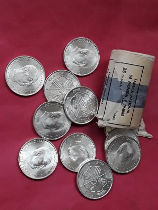 100 PESETAS PLATA FRANCO 1966*67. SIN CIRCULAR