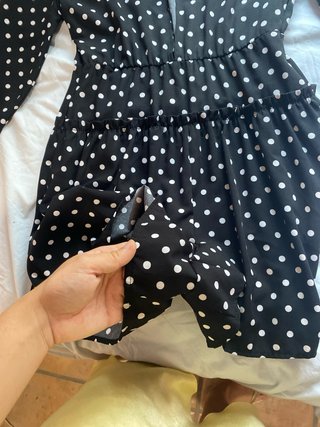 Vestido Zara lunares manga larga