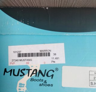 Botines Mustang Piel Camel Talla 38