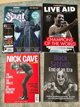 Revista GHOST, nick cave, black sabbath, live aid