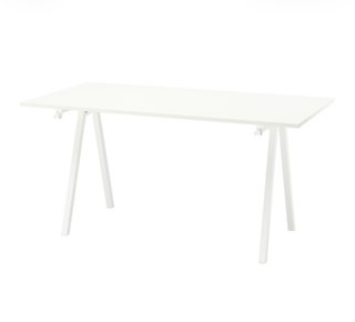 Mesa de escritorio blanca Trotten