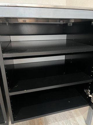Módulo de cocina con fregadero de acero inoxidable