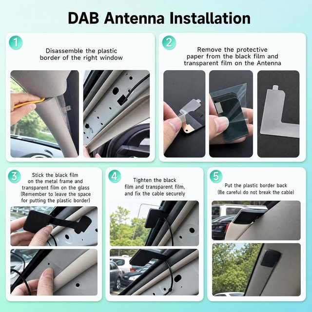 Radio Coche 1 DIN DAB+ Inalámbrico