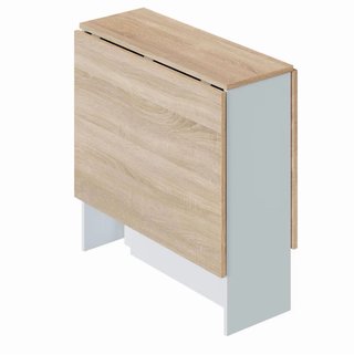 Mesa plegable madera y plástico