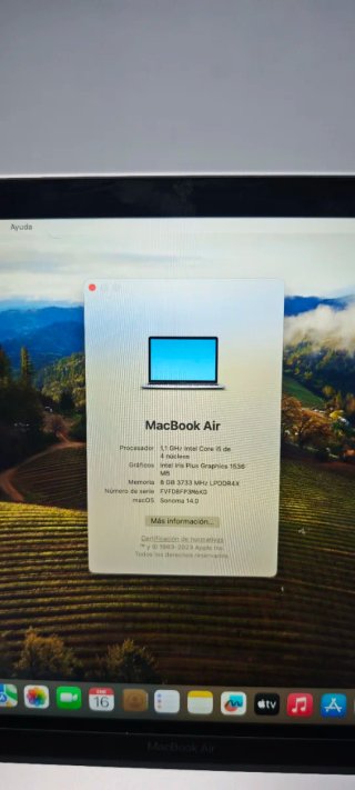 MacBook Air(9.1) 13" i5 8GB 512GB  batería nueva