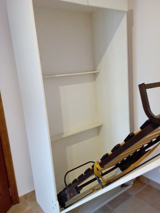 Cama Abatible Vertical Blanca