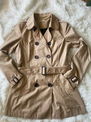 Chaqueta Gabardina Mujer Beige