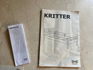 Cama Infantil Ikea Kritter Blanca y colchón