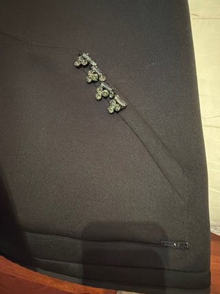 Chaqueta Liu Jo Negra con Pedrería verde y plumas