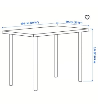 Escritorio Ikea Blanco Metal