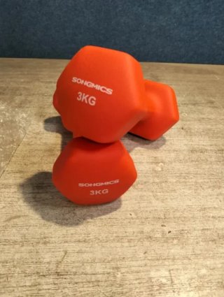 2 Mancuernas Hexagonales SONGMICS SYL906O01 3 kg