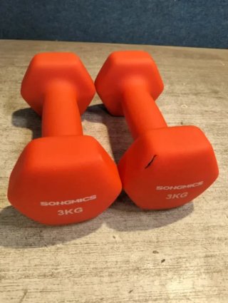 2 Mancuernas Hexagonales SONGMICS SYL906O01 3 kg