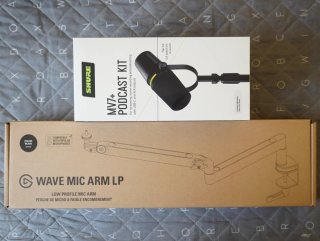 Shure MV7+ Podcast Kit y Brazo Elgato Wave Mic