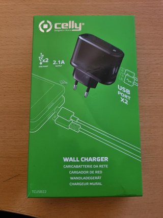caricabatterie da rete Celly porta USB