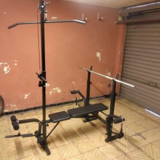 Banco de Pesas Multifunción plegable.