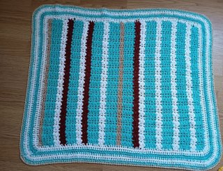 Lote 4 mantitas cuadrantes tapetes crochet vintage