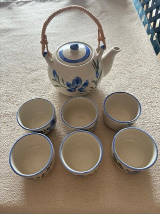 Set de Té con Tetera y 5 Tazas