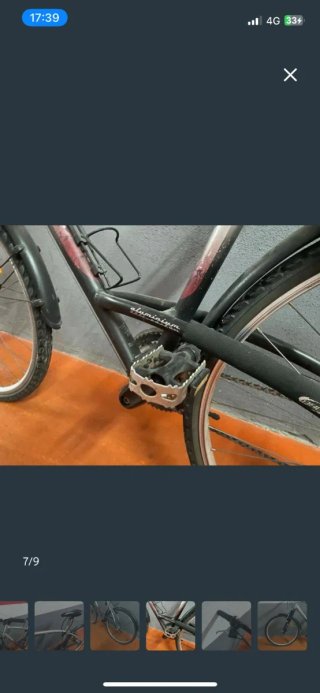 Bicicleta de Montaña Plateada