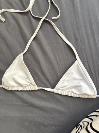 Parte arriba bikini blanco
