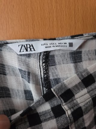 Mono Zara cuadros talla L