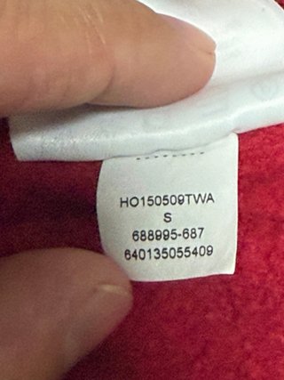 Sudadera Jordan Roja Cremallera