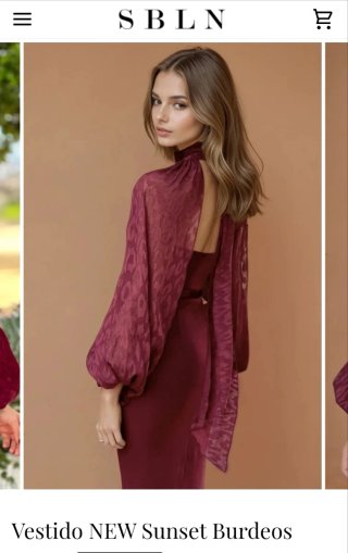 Vestido Sunset Burdeos. Sibilina Flamenca TallaS