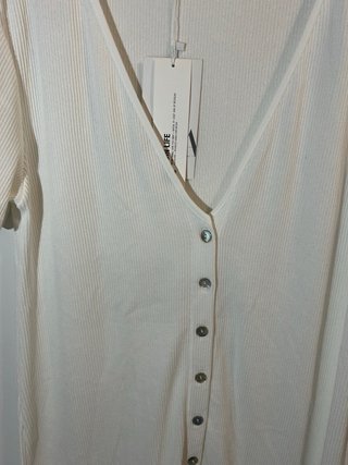 Conjunto Zara Blanco Camisa L y Pantalón M