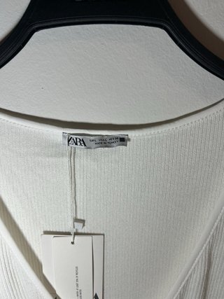 Conjunto Zara Blanco Camisa L y Pantalón M