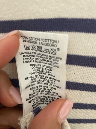 Vestido marinero rayas azul y blanco
