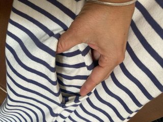 Vestido marinero rayas azul y blanco