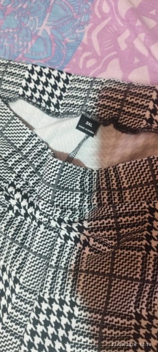 Pantalón Estampado Pata de Gallo 2XL