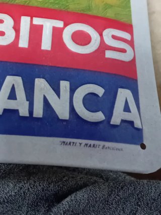 Chapa de Hojalata Gallina Blanca