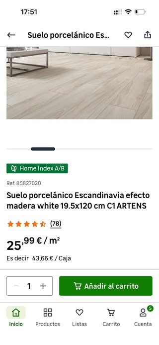 Suelo porcelánico imitación madera