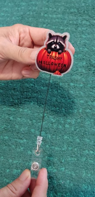 Colgante Raccoon Calabaza Halloween