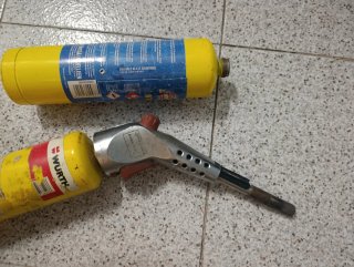 Soplete Würth con 2 Botellas de Gas vacías