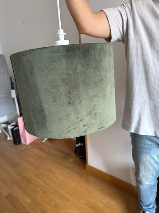 Lámpara IKEA de Terciopelo Verde