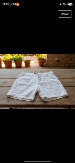 Pantalón corto blanco Wangli talla M
