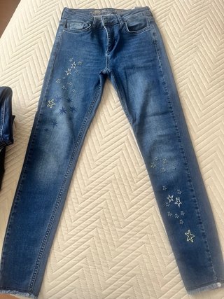 Pantalón vaquero Desigual estrellas Talla 24