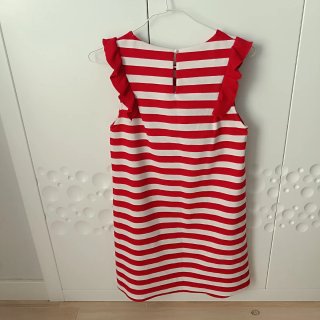 Vestido de Rayas Rojas y Blancas