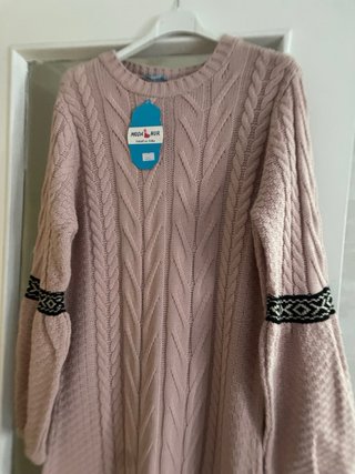 Vestido jersey rosa Moda Nur talla única