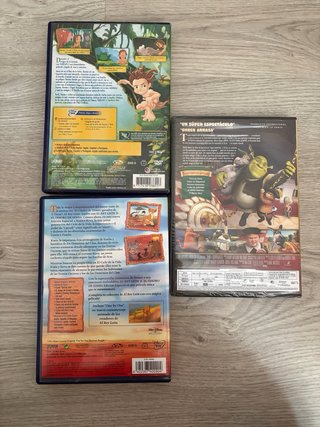 Lote de 3 Películas DVD Animación