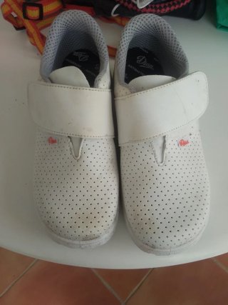 Zapatos de trabajo blancos para señora Dian
