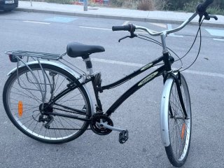 Bicicleta Decathlon Hoprider Negra