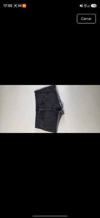 Pantalón corto vaquero Pull&Bear negro