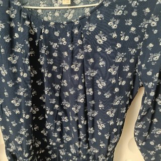 Vestido Springfield Azul Estampado Talla L