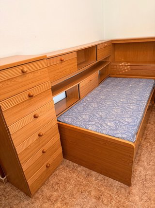 Dormitorio juvenil completo con cama nido